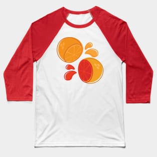 Orange & Grapefruit Baseball T-Shirt